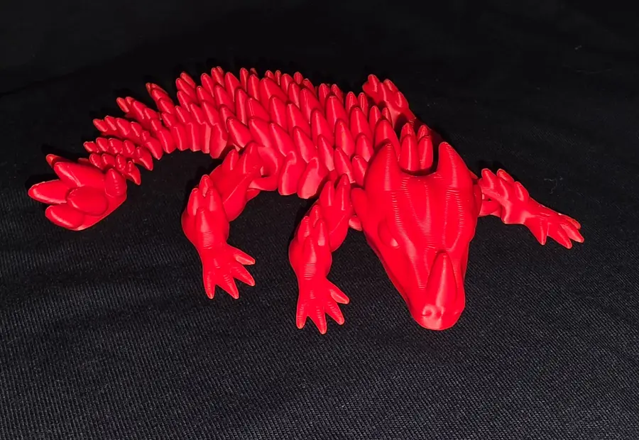 Articulated dragon, gold