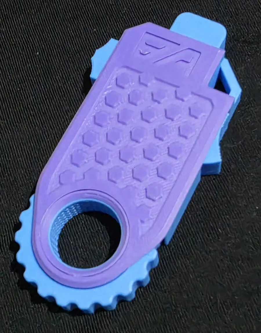 Utility Fidget, purple and blue